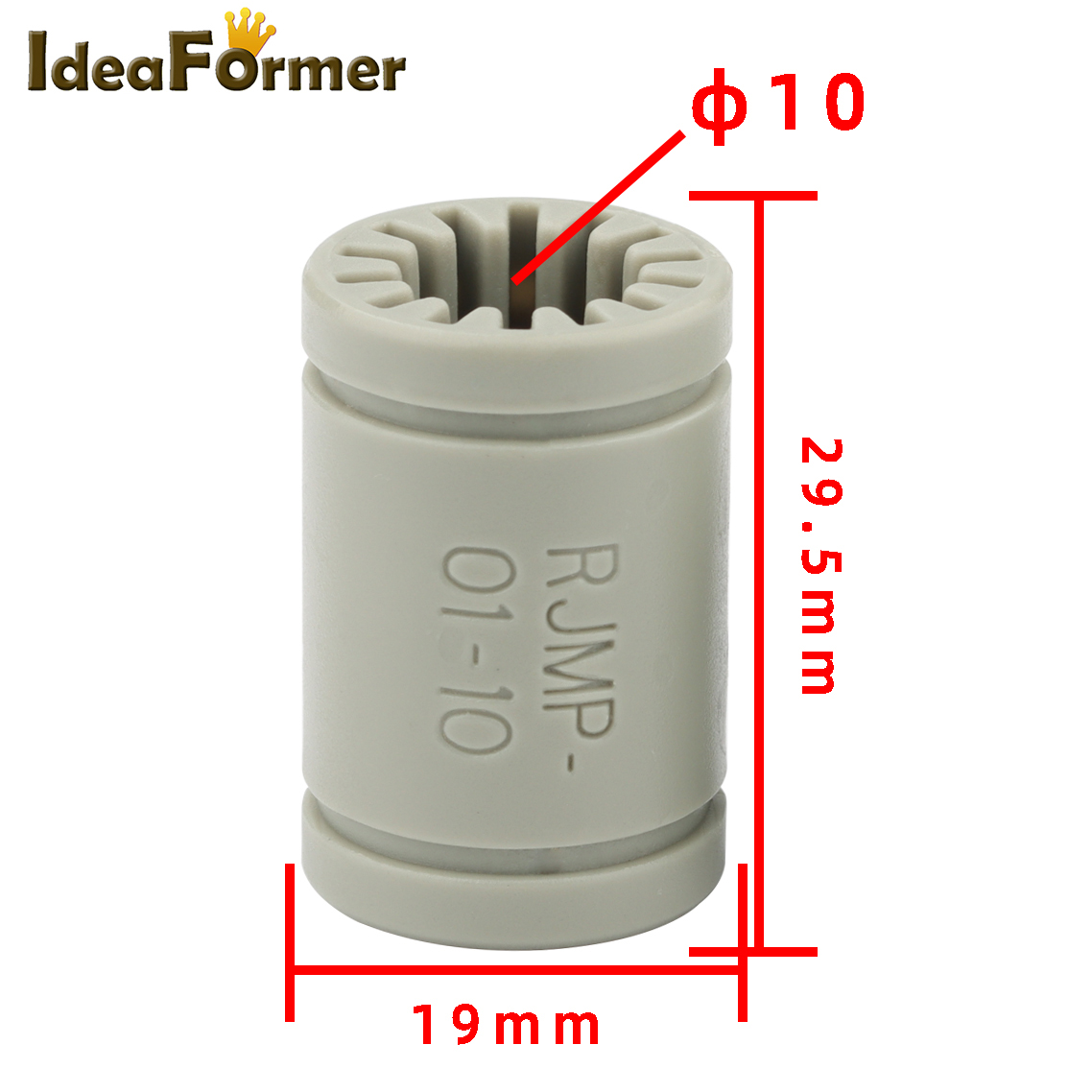 1/プラスチックRJ4JP-01-08/RJ4JP-01-10 IGUS DRYLIN SOLID POLYMER LM8UU LM10UU SHAFT LINEARベアリング3DプリンターパーツANET A8 P