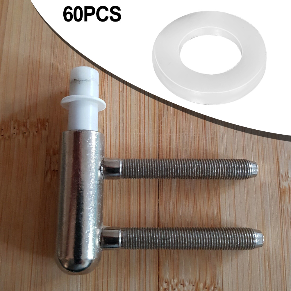 Wear resistant plastic rings for door hinges white color 10mm inner 15mm outer 0 5mm and 1 2mm height