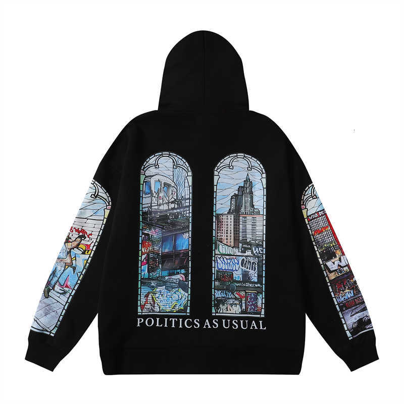 Bluzy męskie, które decyduje o War Pullover 2024Ss Spring Nowy rozdrobniony dla mężczyzn Women USA High Street Hip Hop Skateboard Y2K Hoody N7gy