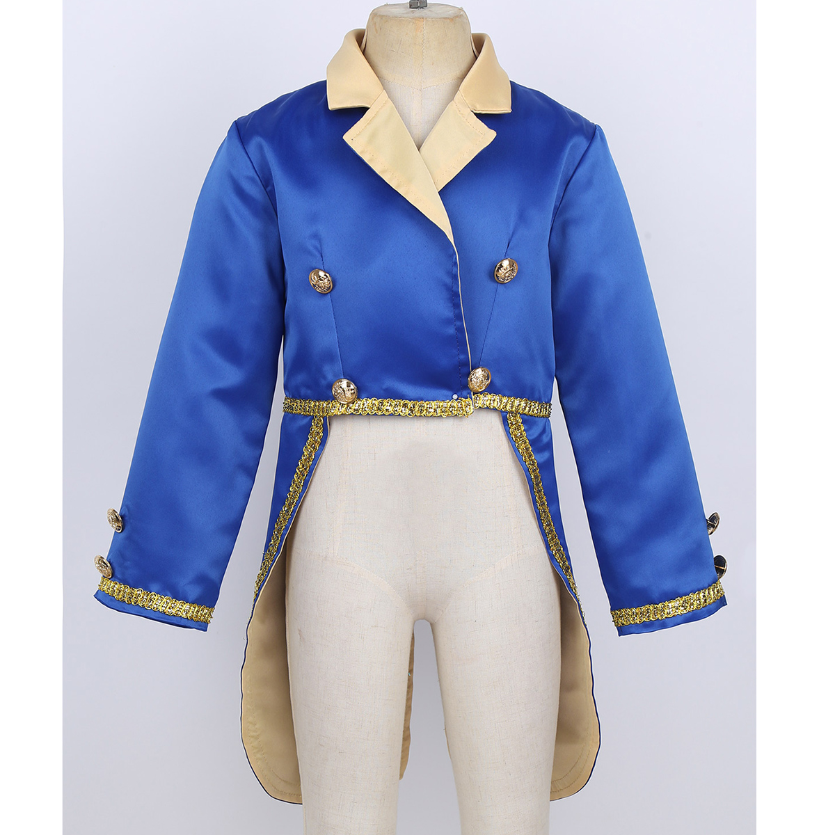 Baby Kids Boys Prince Coat Costume Turn-Down Collar Tuxedo Jacket Child Toddlers Halloween Cosplay Birthday Theme Party Tailcoat