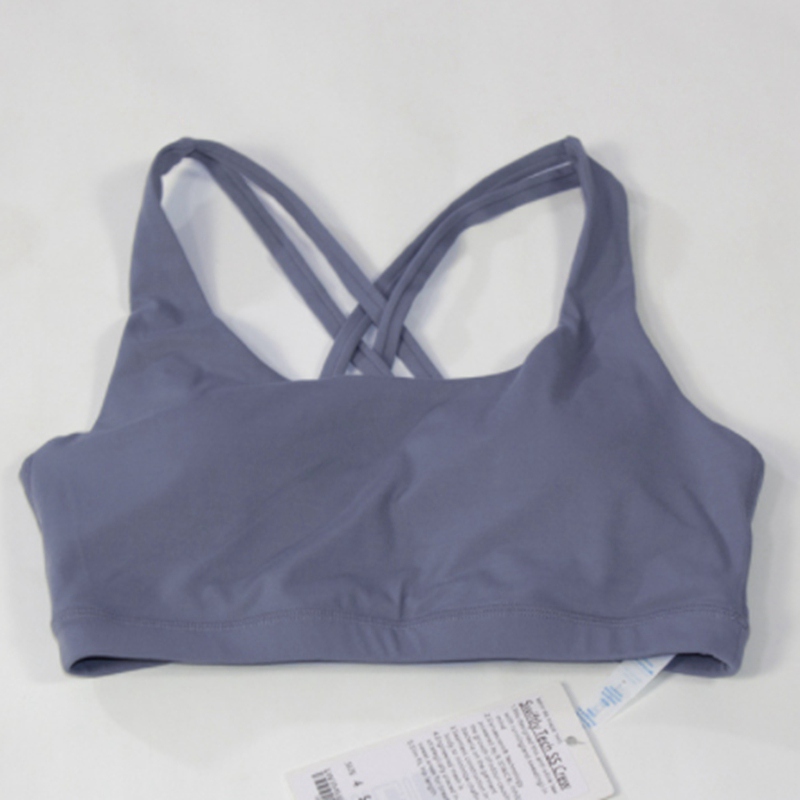 Lu Lu Lu Lemon Lemão Sólmol Bra Sports Sports Fitness Bra Bra Gym Casual colete de running secation sweat wicking ioga respirável BRA de 4 corda