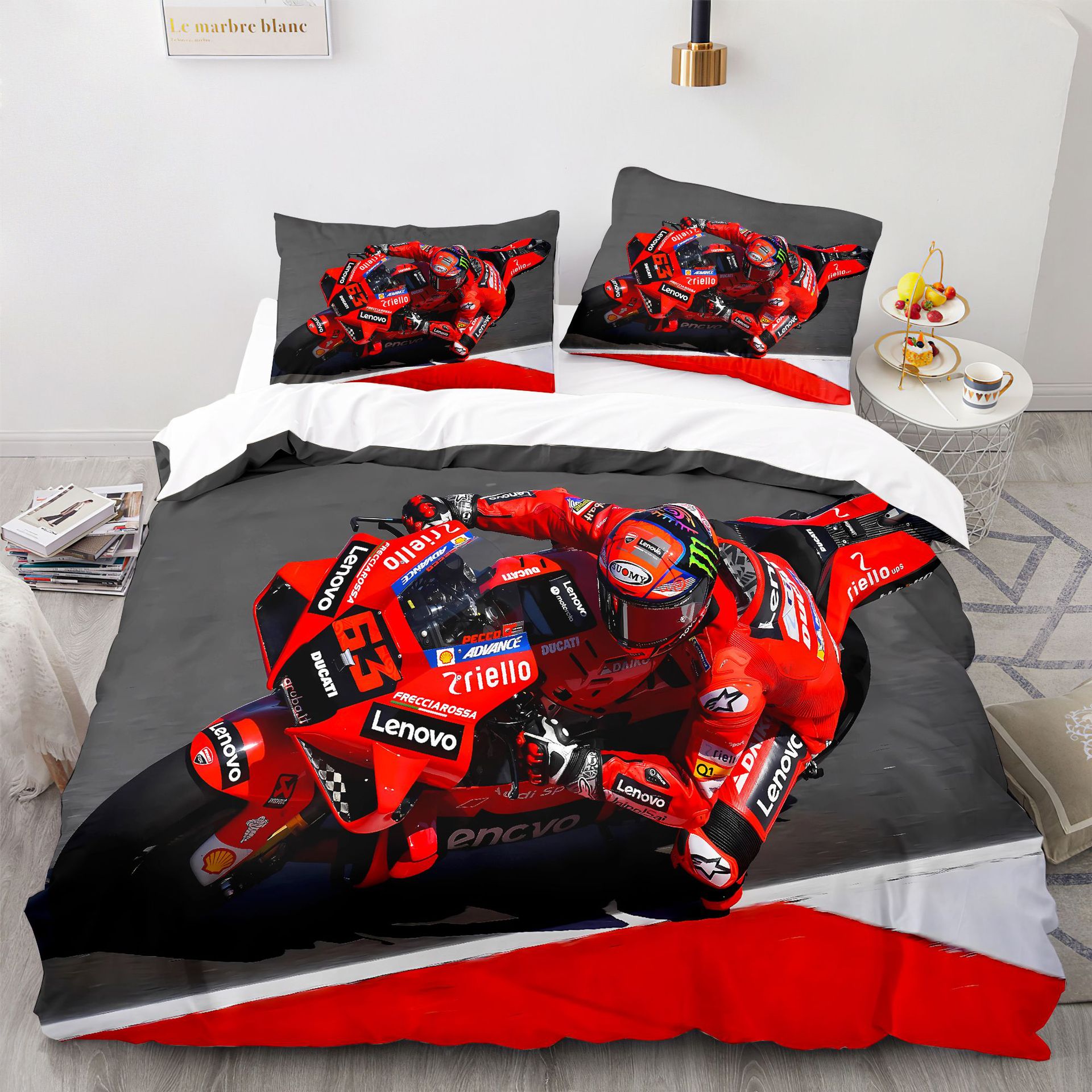 Marquez 93 litière set thewscases twin twin full queen king lit king lin 3d imprime marc marquez 93 couverture de couette ensemble pour adolescents adultes adultes