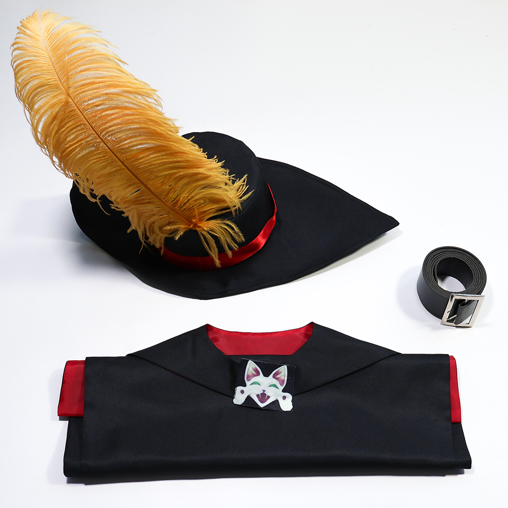 Anime film chat en bottes chattes adultes kids cosplay costume Cloak chapeau ceinture de ceinture chat chat costume complet costume d'Halloween