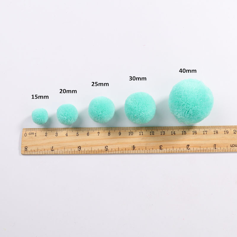 Pom de tamanho múltiplo 15mm 20mm 30mm 40mm Pompones macios macios artesanato de pelúcia diy pom pom pom ball furball decoração de casas de cachecol suprimentos de costura