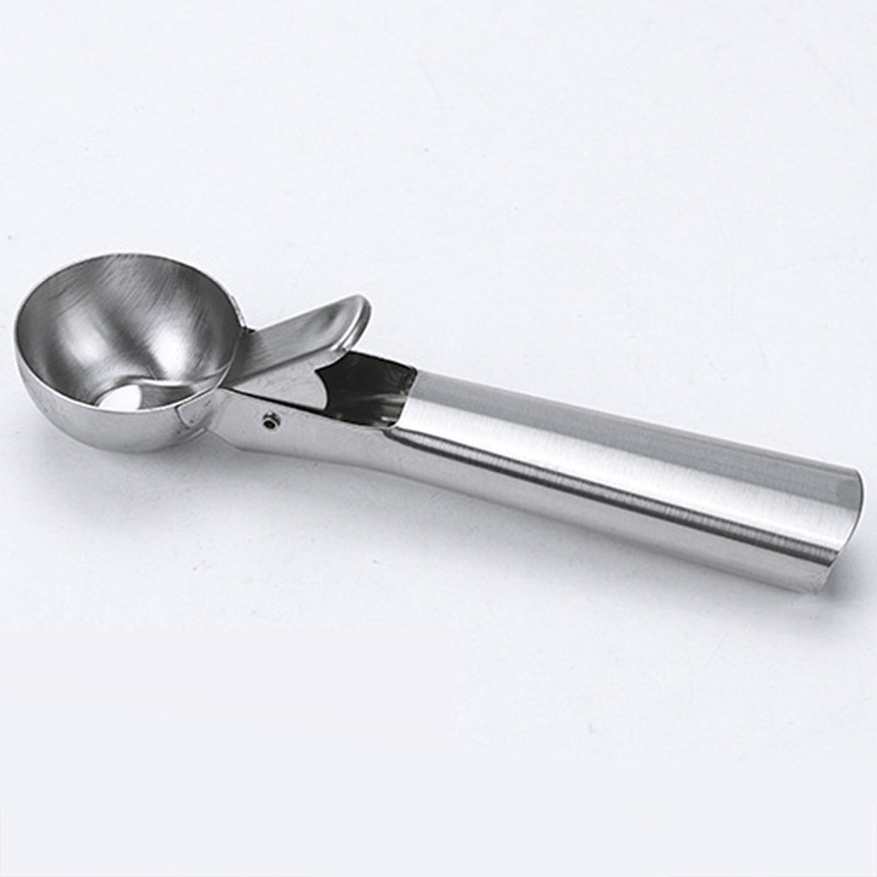 7 Inch Stainless Steel Ice Cream Spoon Ice Hockey Machine Dough Meat Ball Frozen Yogurt Biscuit Watermelon Spoons Tool Z151