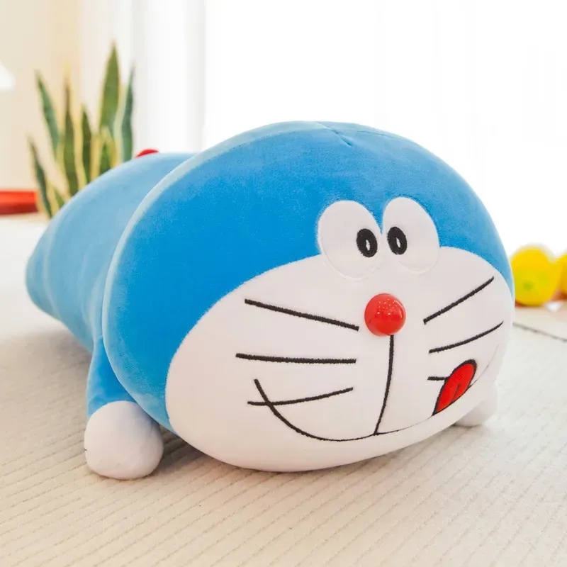 2024 Venda quente atacado novo brinquedo de pelúcia de 40 cm versão para festa Jingle Cat boneca Doraemon boneca azul gorda macia para segurar travesseiro gato robótico, atacado e varejo