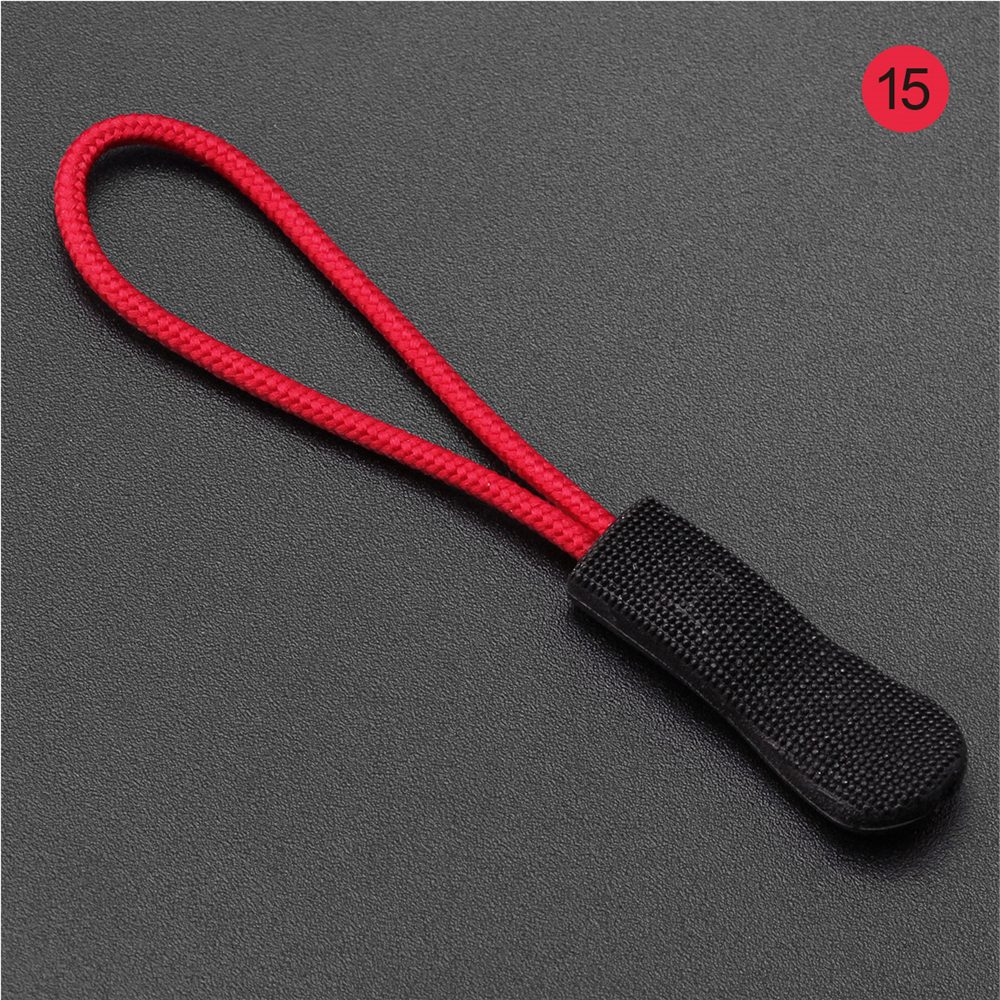 28st Dragkedja Pull Puller End Fit Rope Tag Ersättningsklämma Broken Buckle Fixer Zip Cord Tab Travel Bag Suitcase Tält Ryggsäck