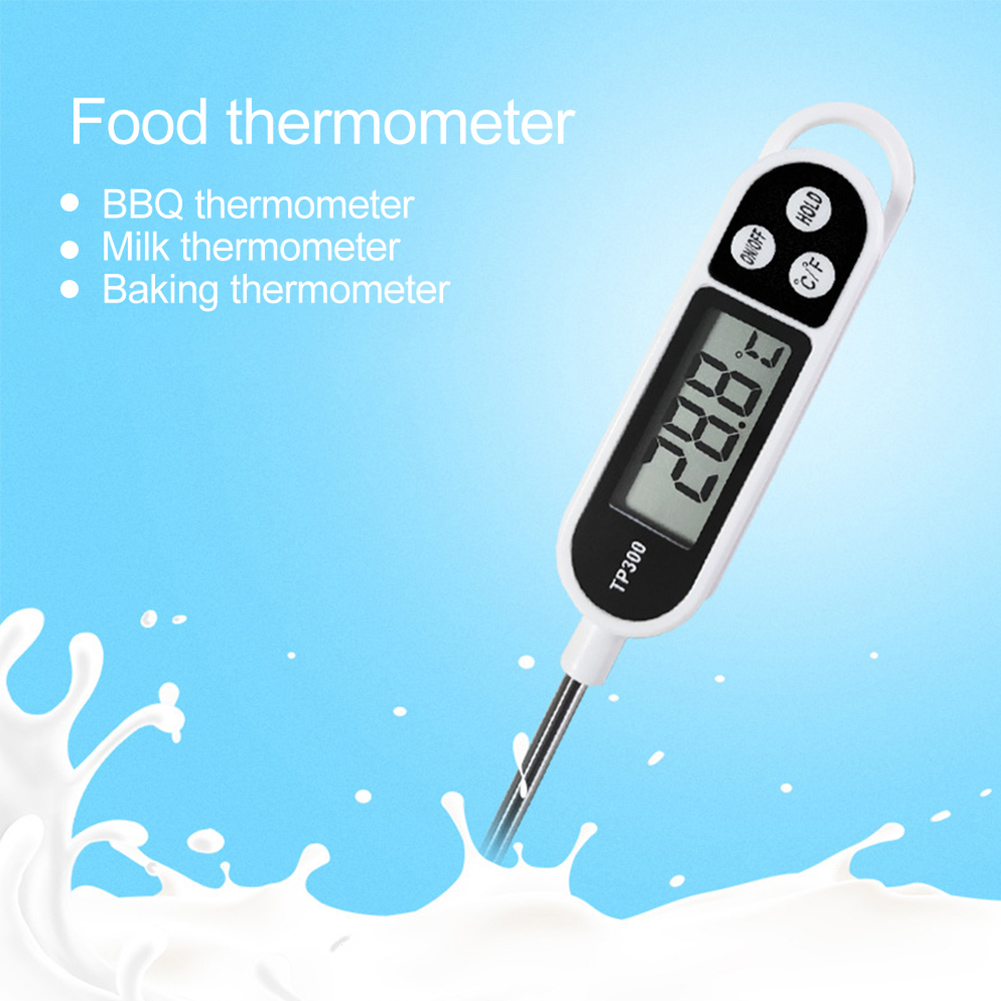 TP300 Termômetro de alimentos digital sonda de agulha instantânea leitura temperatura medir ferramenta de carne de cozinha Termômetro de cozinha ferramentas de cozinha