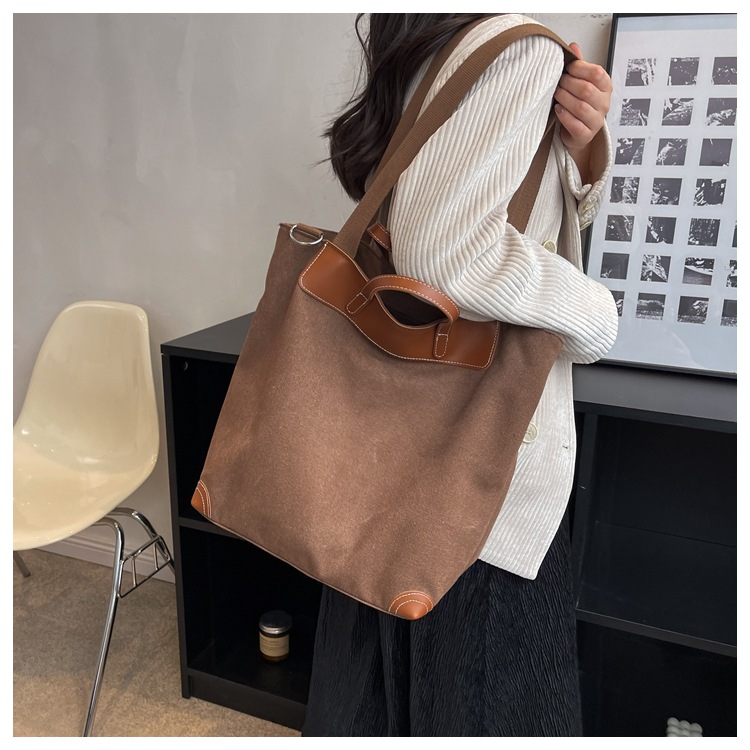 Borse di tela semplici Borse da donna nuove borse casual dal design morbido Borsa a tracolla da viaggio Borse la spesa Borsa da scuola ragazze YFA2190