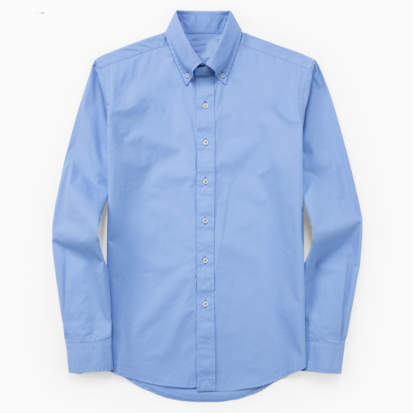 Nueva Camisa de algodón de manga larga de otoño e invierno para hombres, camisa casual pura para hombres, camisa Oxford de moda, ropa de marca social lar