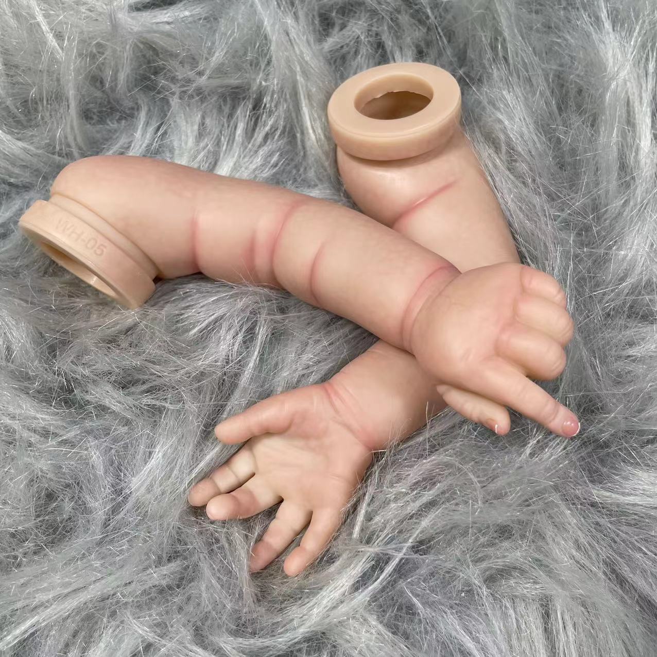Nuovo Kit di bambola rinato da 20 pollici con il nome inciso e il corpo di stoffa non assemblato giocattolo bambola fai -da -te giocattolo