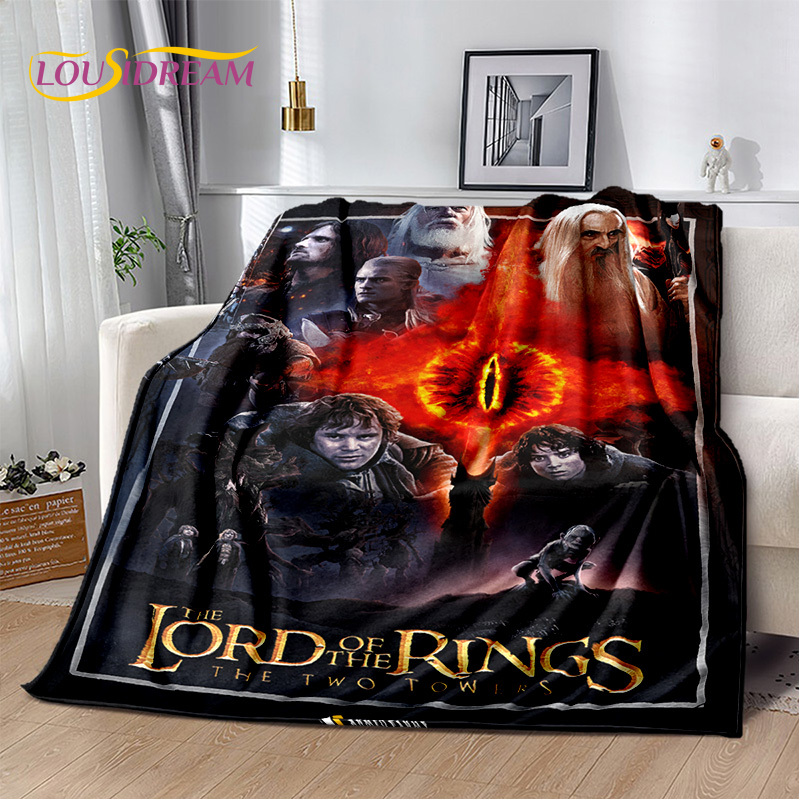Film L-Lord degli anelli H-Hobbt morbido peluche morbido, coperta di lancio in flanella soggiorno da letto da letto da letto il letto