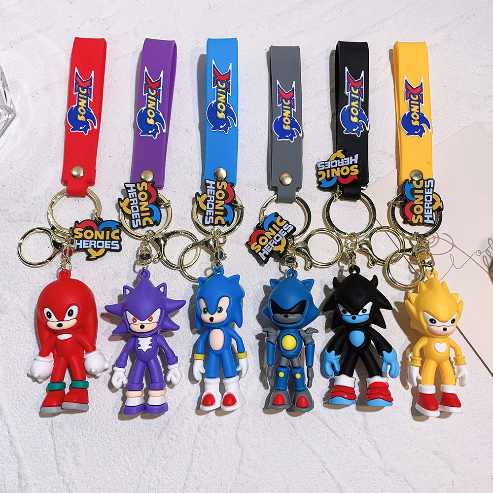 Fashion Cartoon Movie Character Keychain Rubber And Key Ring For Backpack Jewelry Keychain 083552