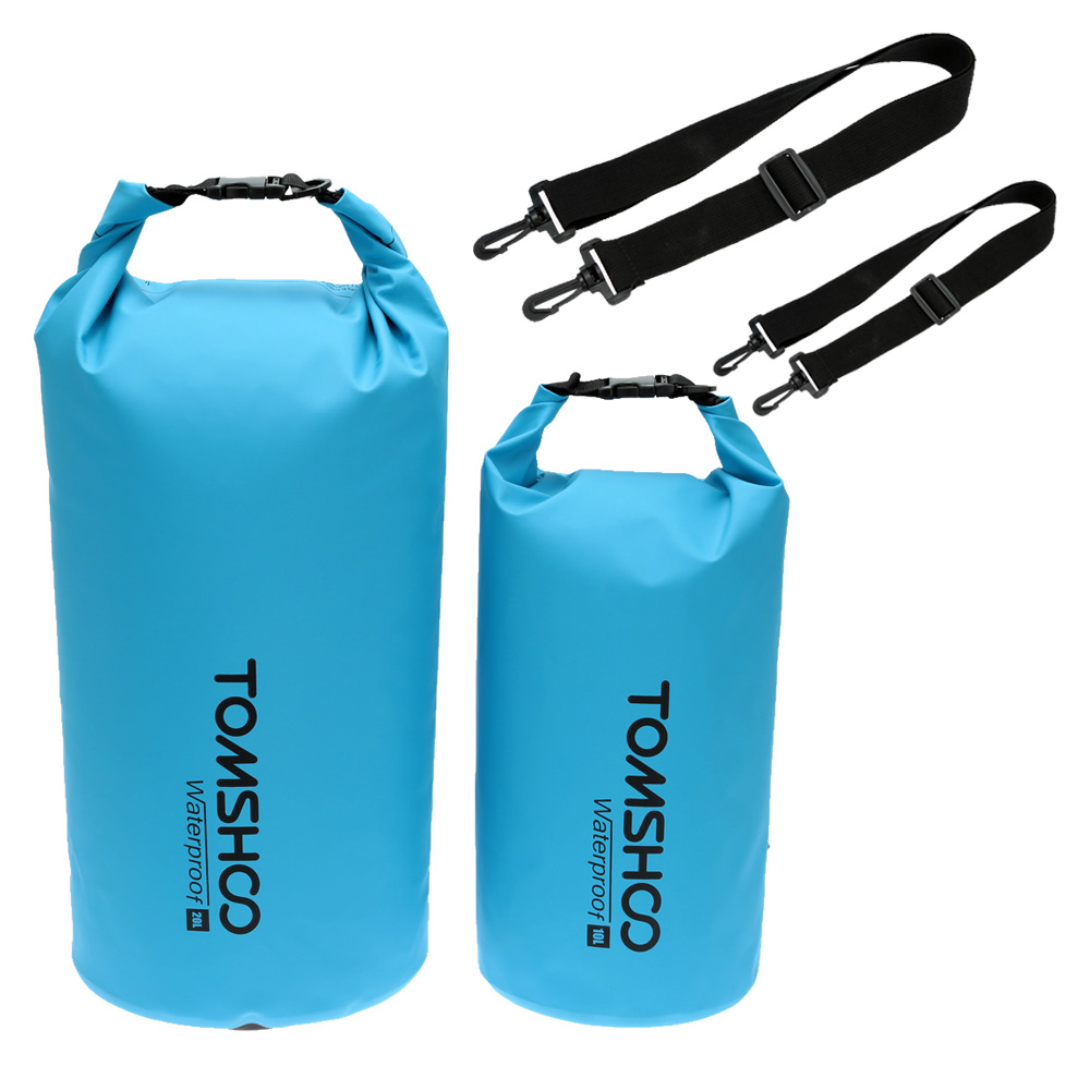 Tomshoo 10L / 20L Sac de rangement de sac de sac sec résistant à l'eau en extérieur avec étui de téléphone étanche pour le rafting kayak de canot