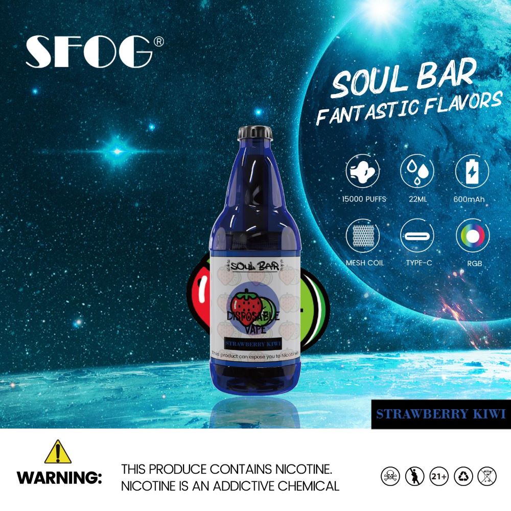 24hr 배송 원래 공장 vape Sfog Big Band 15000 퍼프 22ml 일회용 E 담배 15 맛 1 Ohm 충전 가능 0% 2% 3% 5%