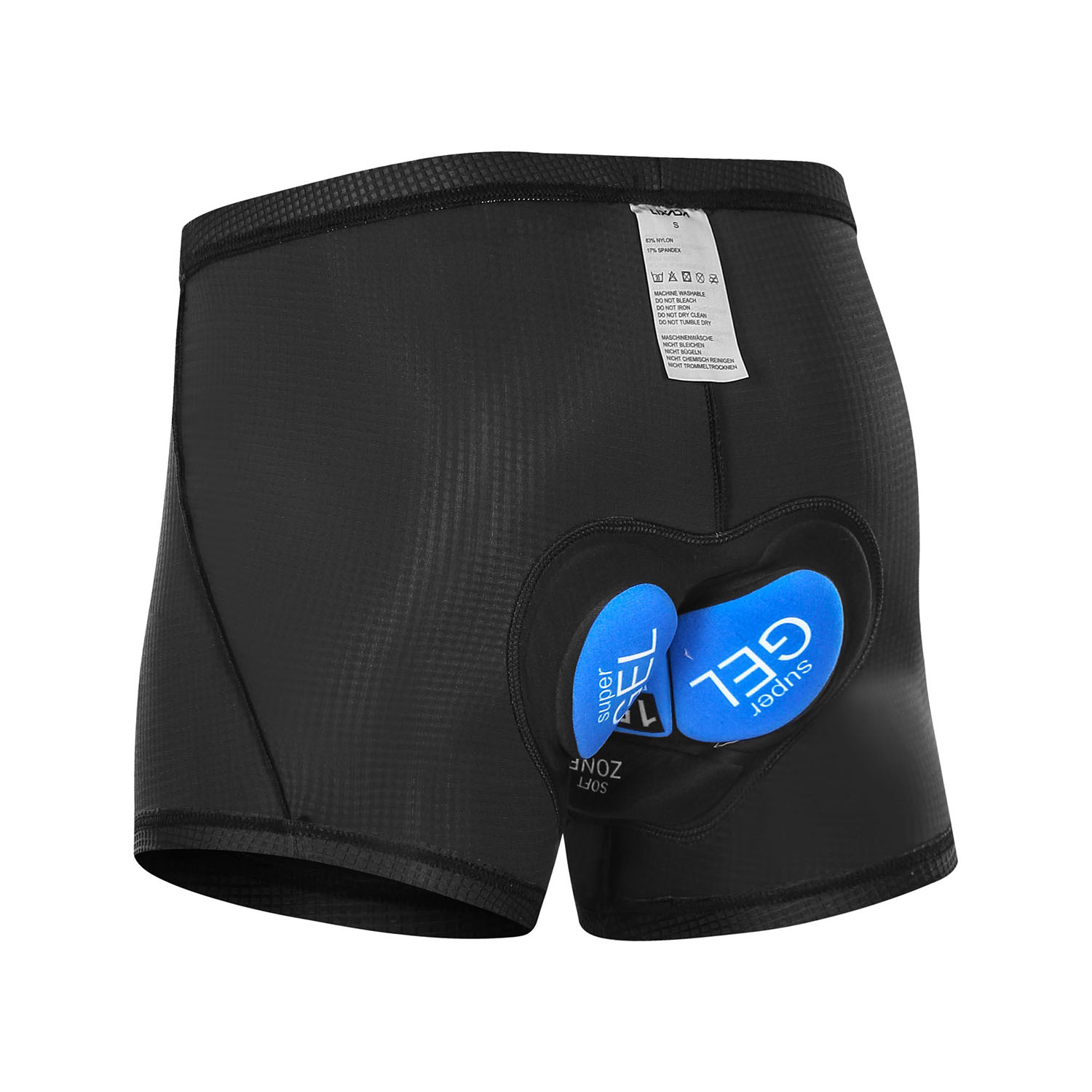 Shorts de cyclisme entièrement respirants, sous-vêtements 20D avec un tampon de gel à l'amortisseur Road Bike Men pour la route