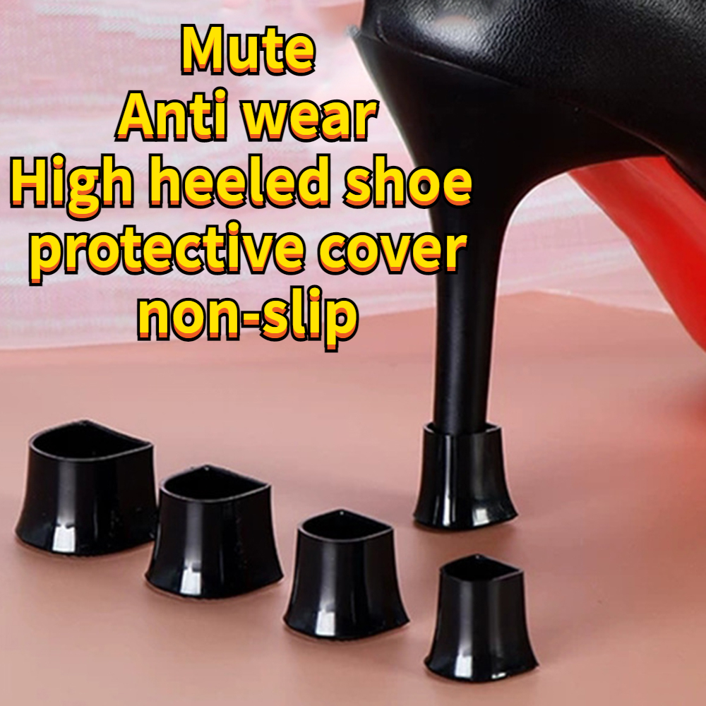 2/4/10 / Silicone Heel Protecteurs Stoppers Latin Stiletto Dancing Covers Antislip High Heeler Platform Talons Accessoires