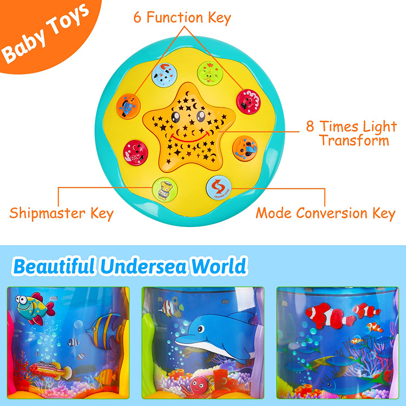 1-3 år Babies Ocean Light Rotary Projector Musical Toys Baby Toys Montessori