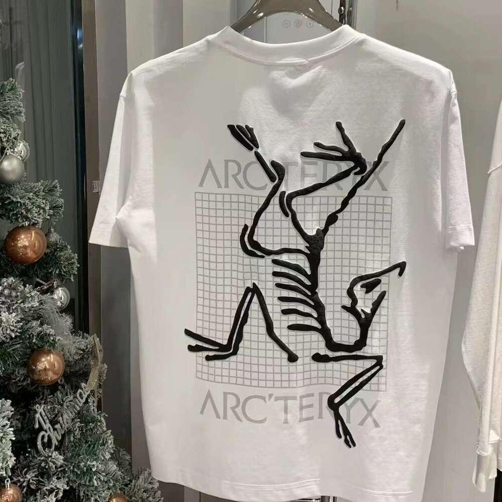 T-shirt à manches mi-longues en pur coton d'été de 24 ans avec broderie tendance, logo imprimé en trois dimensions, industrie lourde de haute qualité