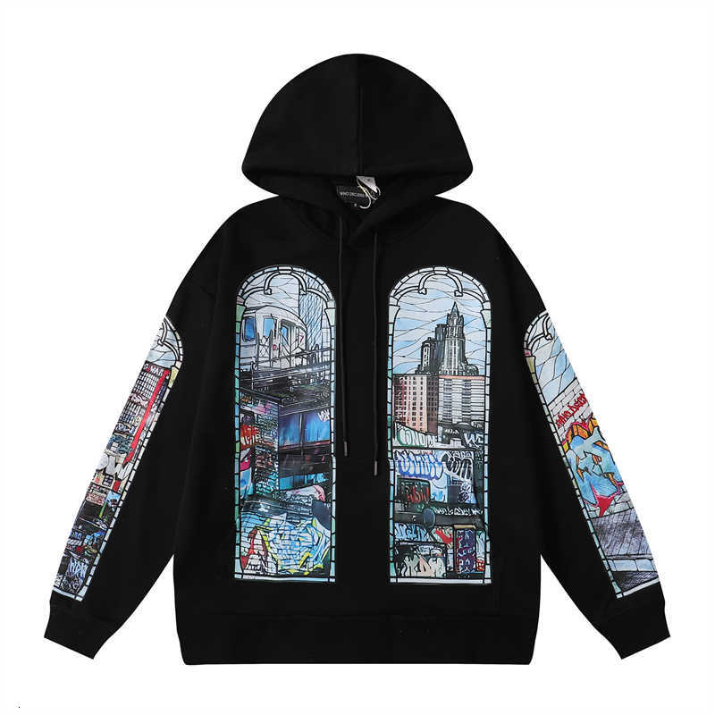 Sweats à capuche pour hommes qui décide de la guerre pull 2024ss printemps nouveau fragmenté pour hommes femmes USA High Street Hip Hop Skateboard Y2K Hoody N7gy