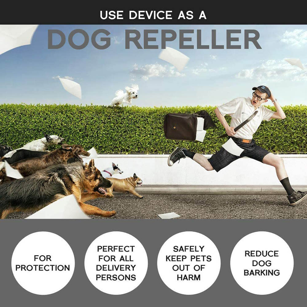 Ultrasonic LED Laser Pet Dog Repeller Double Head Double Horn Anti Barking Stop Bark Training Device Trainer utan batteri