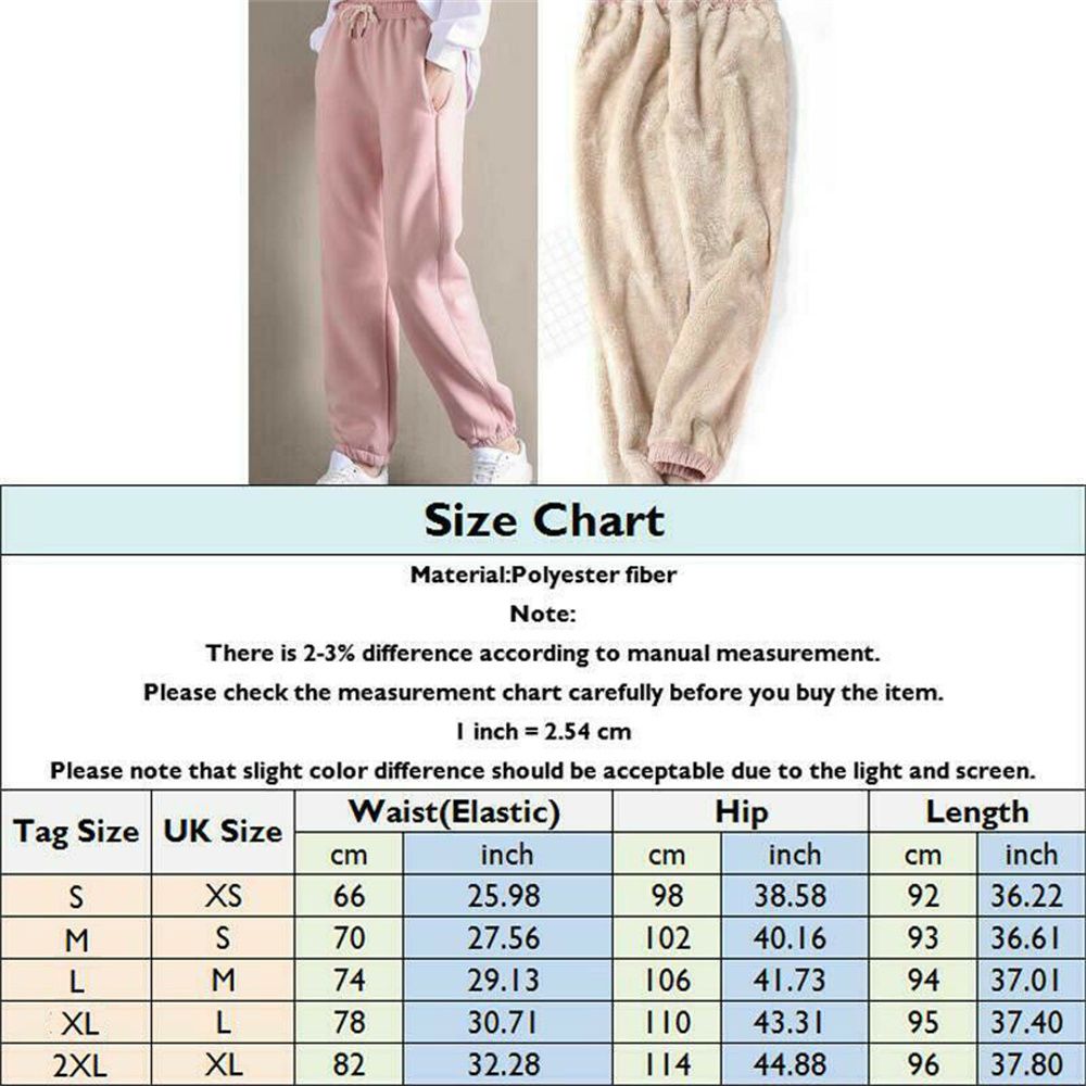 New Lamb Wool Casual Pants Stretchy Warm Thick Trousers Sweatpants Leggings Pants Fleece Lined