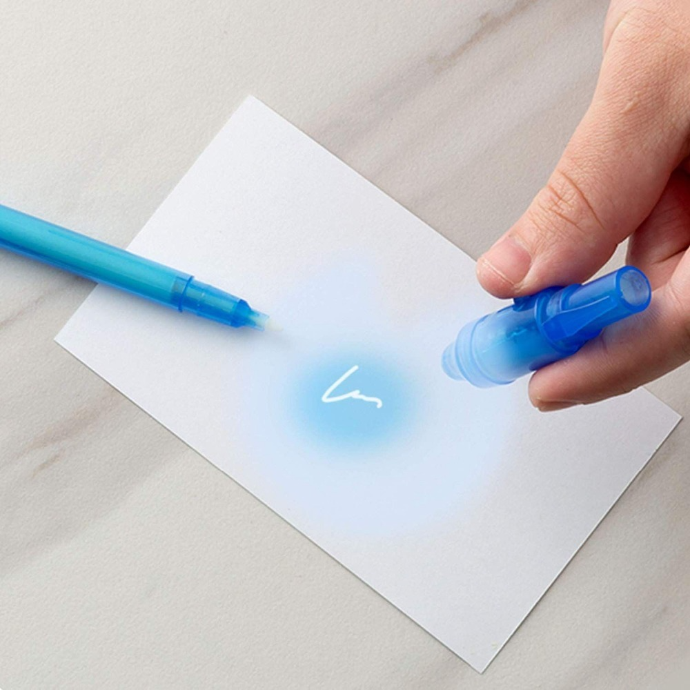 Invisible Enk Pen stylo espion avec lumière UV, marqueur magique pour message secret, prix au trésor, faveurs pour enfants, cadeau des jouets