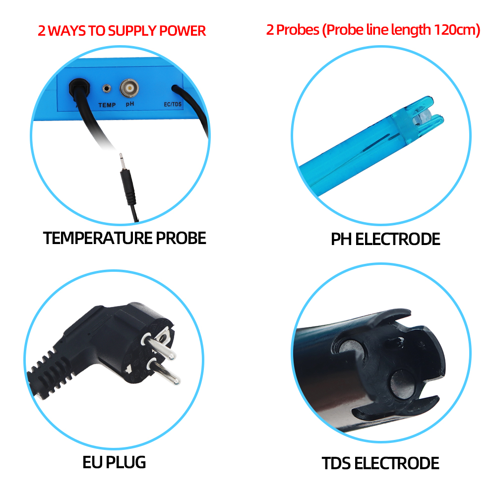 3 arada 1 pH/tds/temp metre pH-2826 dedektörü pH kontrolörü elektrodu bnc tipi prob su kalitesi test cihazı akvaryum için% 30 indirim