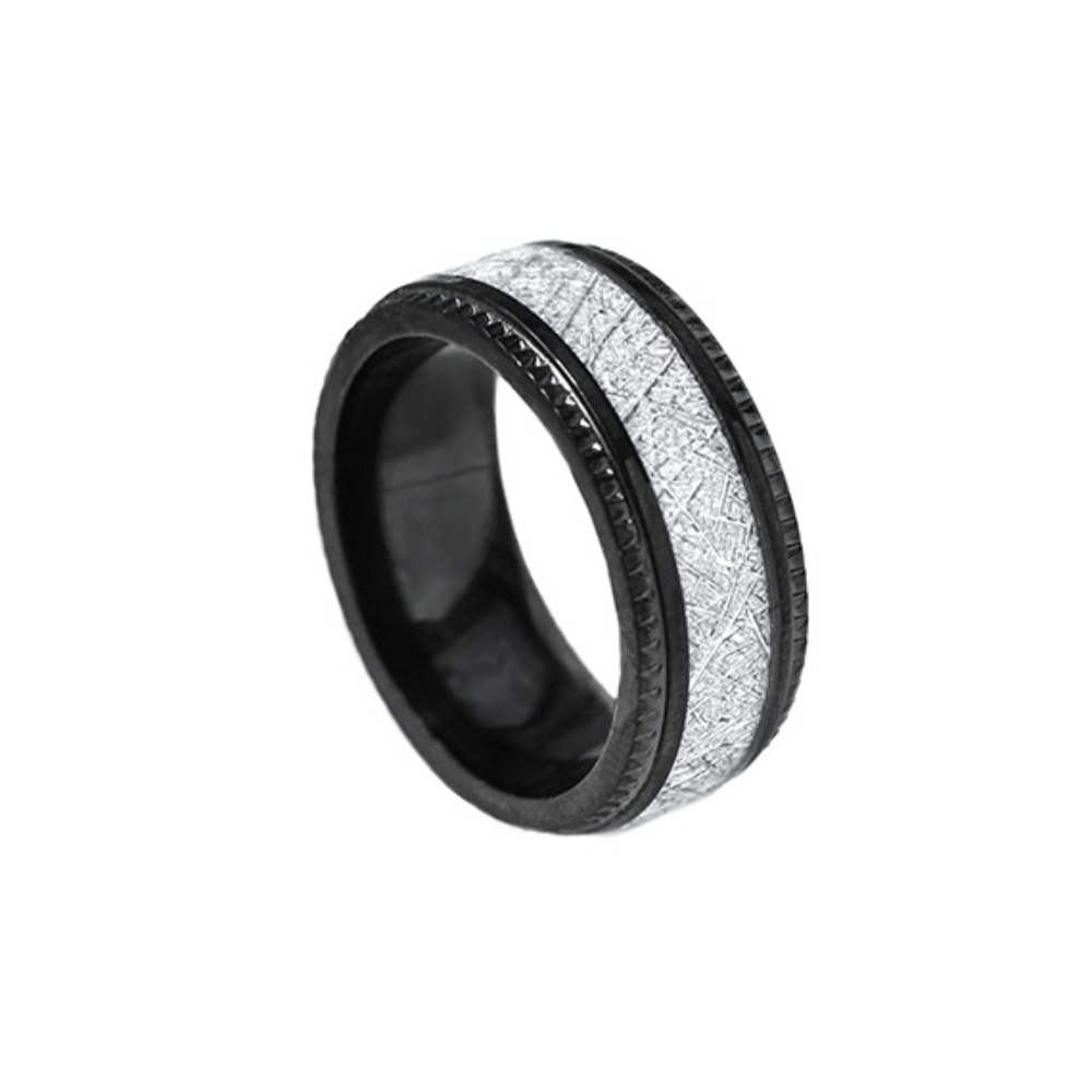 3 шт., крутые титановые кольца с текстурой льда для мужчин, 8 мм, модные ювелирные изделия, обручальные обручальные кольца для него, размер 8-14