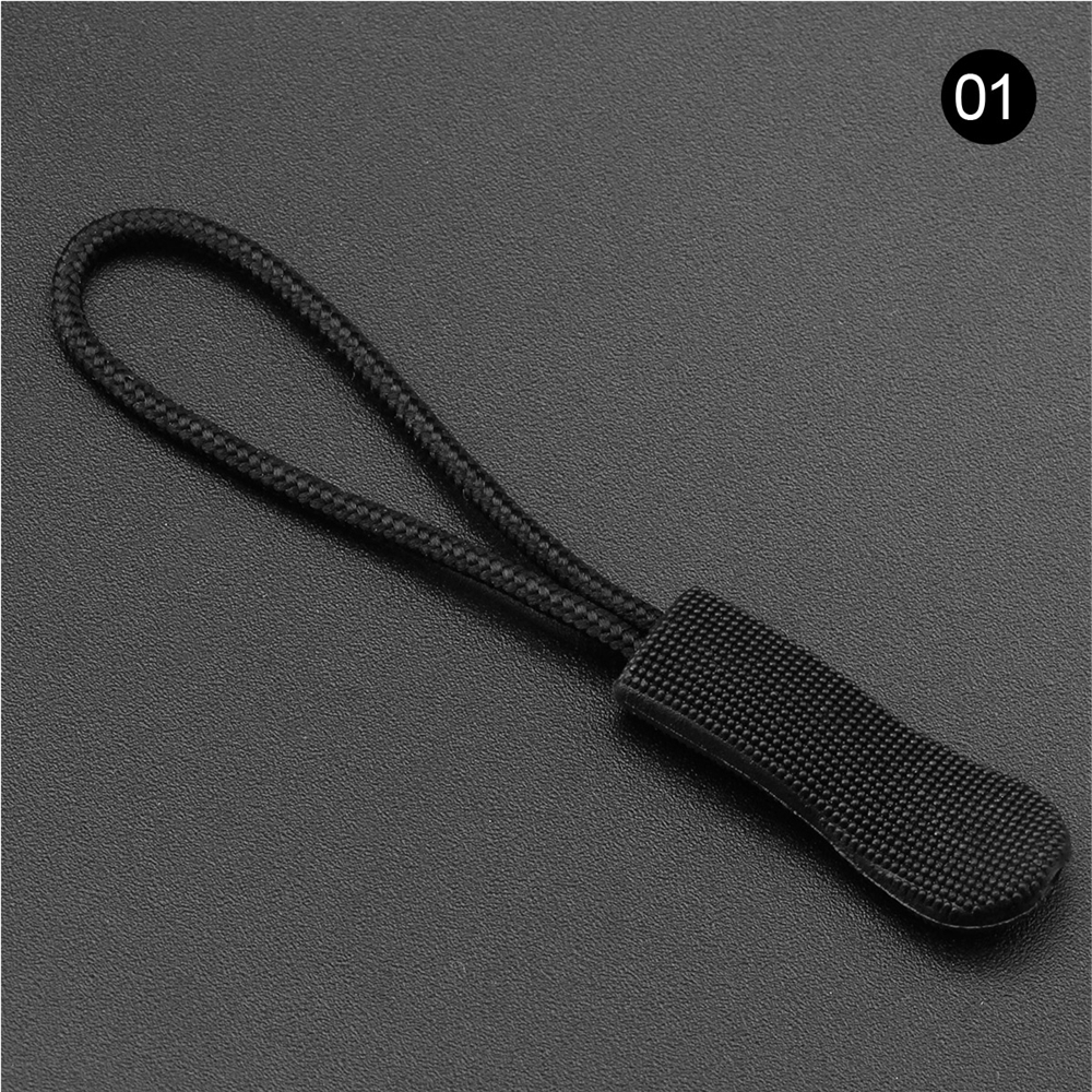 28st Dragkedja Pull Puller End Fit Rope Tag Ersättningsklämma Broken Buckle Fixer Zip Cord Tab Travel Bag Suitcase Tält Ryggsäck