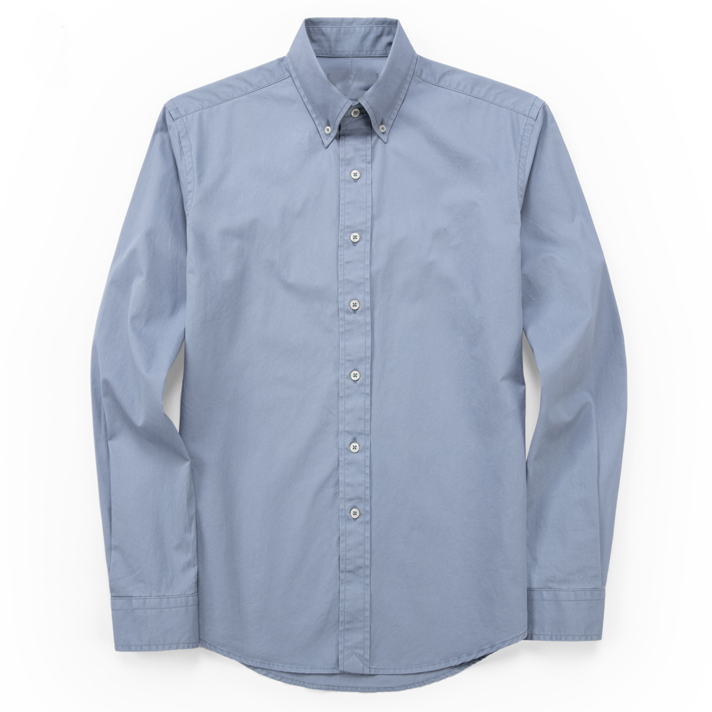 Nueva Camisa de algodón de manga larga de otoño e invierno para hombres, camisa casual pura para hombres, camisa Oxford de moda, ropa de marca social lar