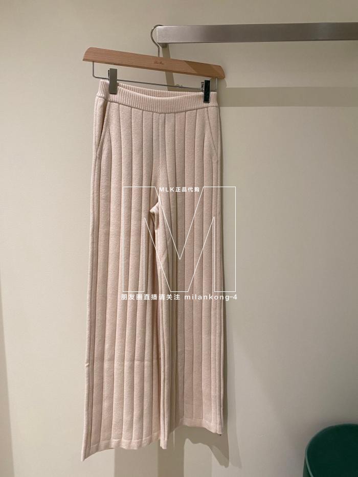 Pantaloni da donna Autunno e Inverno Cashmere loro Pantaloni con tasca elastica in vita piana