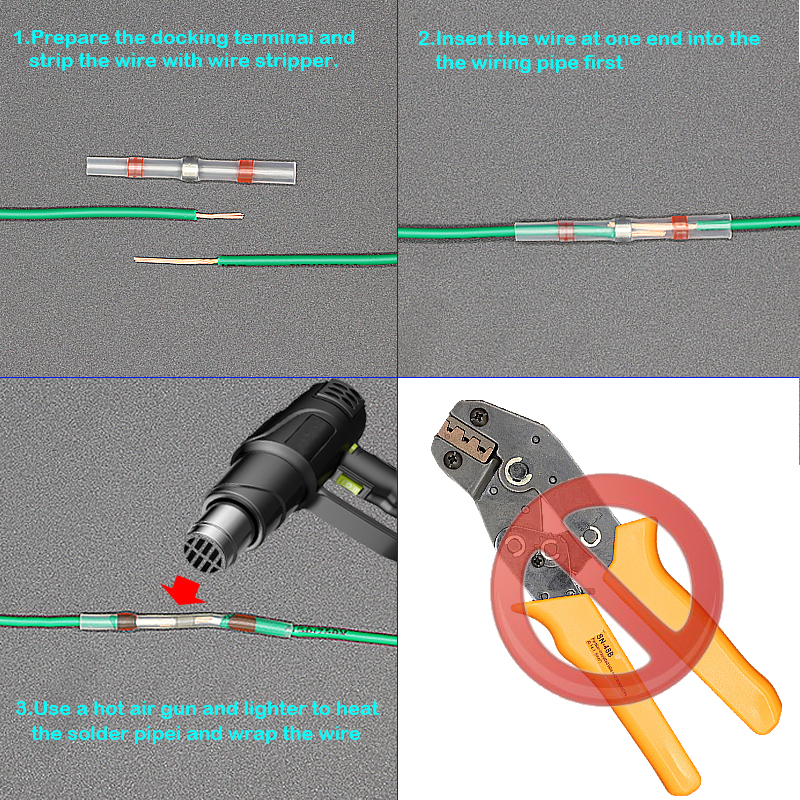 10/Solder Seal Wire Connectors Heat Shrink Solding Butt Connectors Kit - Automotive Marine Insulated Waterproof Terminals