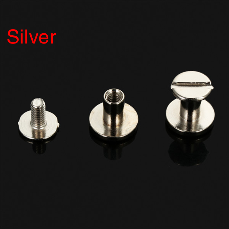 5 mm/6,5 mm/8mm massiven Schraubennagel Niet Nieten Doppelflacher Kopfgürtel/Gurt Nieten Gepäck Leder Metall DIY Handwerk Kupfer