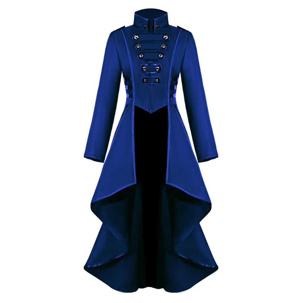 Costumes rétro médiévaux Steampunk Costumes Gothic Cosplay Costumes Women's Tailcoat Veste Lady Victorian Coat Halloween Party Tuxedo