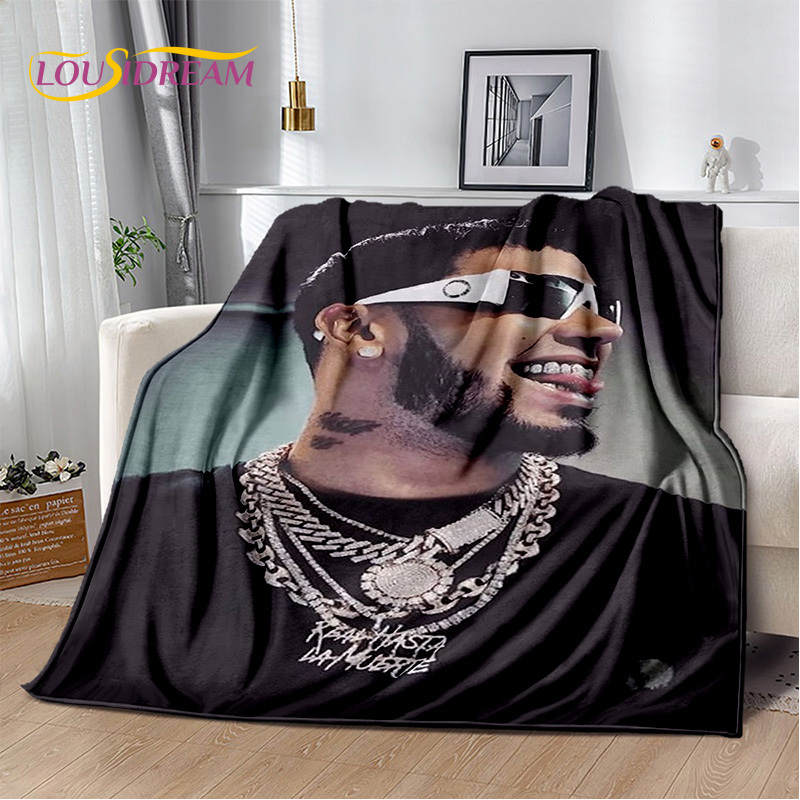 Singer Free Anuel AA Rapper Hip Hop 3D Soft Plush Blanket,Flannel Blanket Throw Blanket for Living Room Bedroom Sofa Cover Child