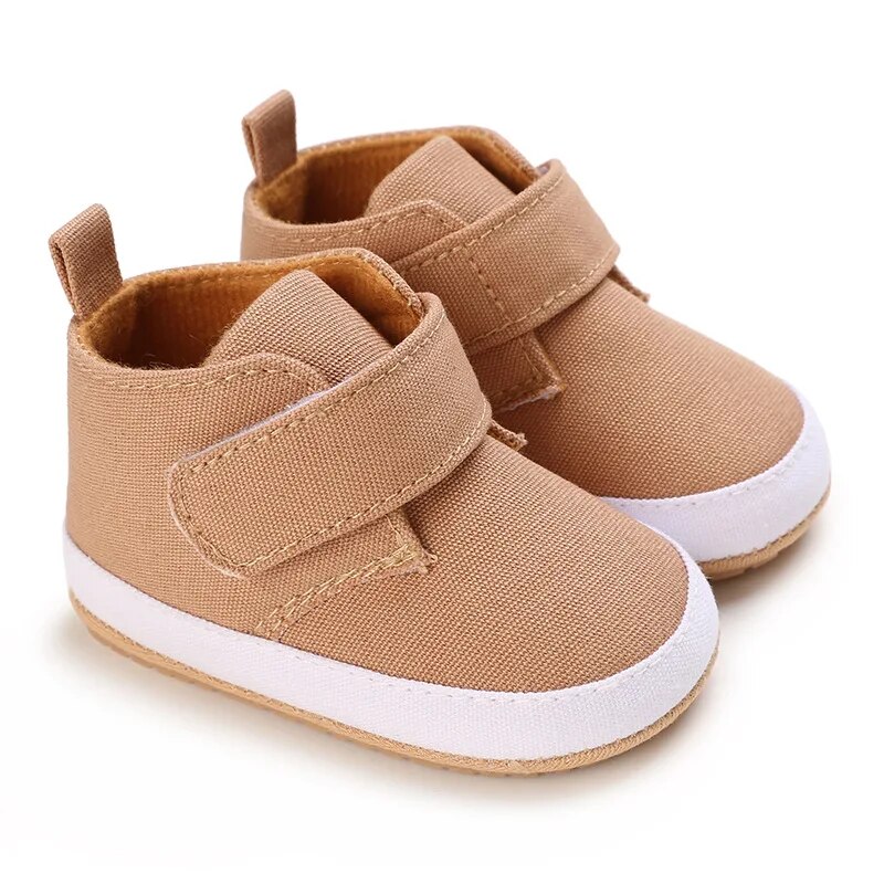 Meckior Four Seasonss Hubly Canvas Shoes新生児初日靴ゴムボトムボトムアンチスリップ男の子の女の子スニーカー