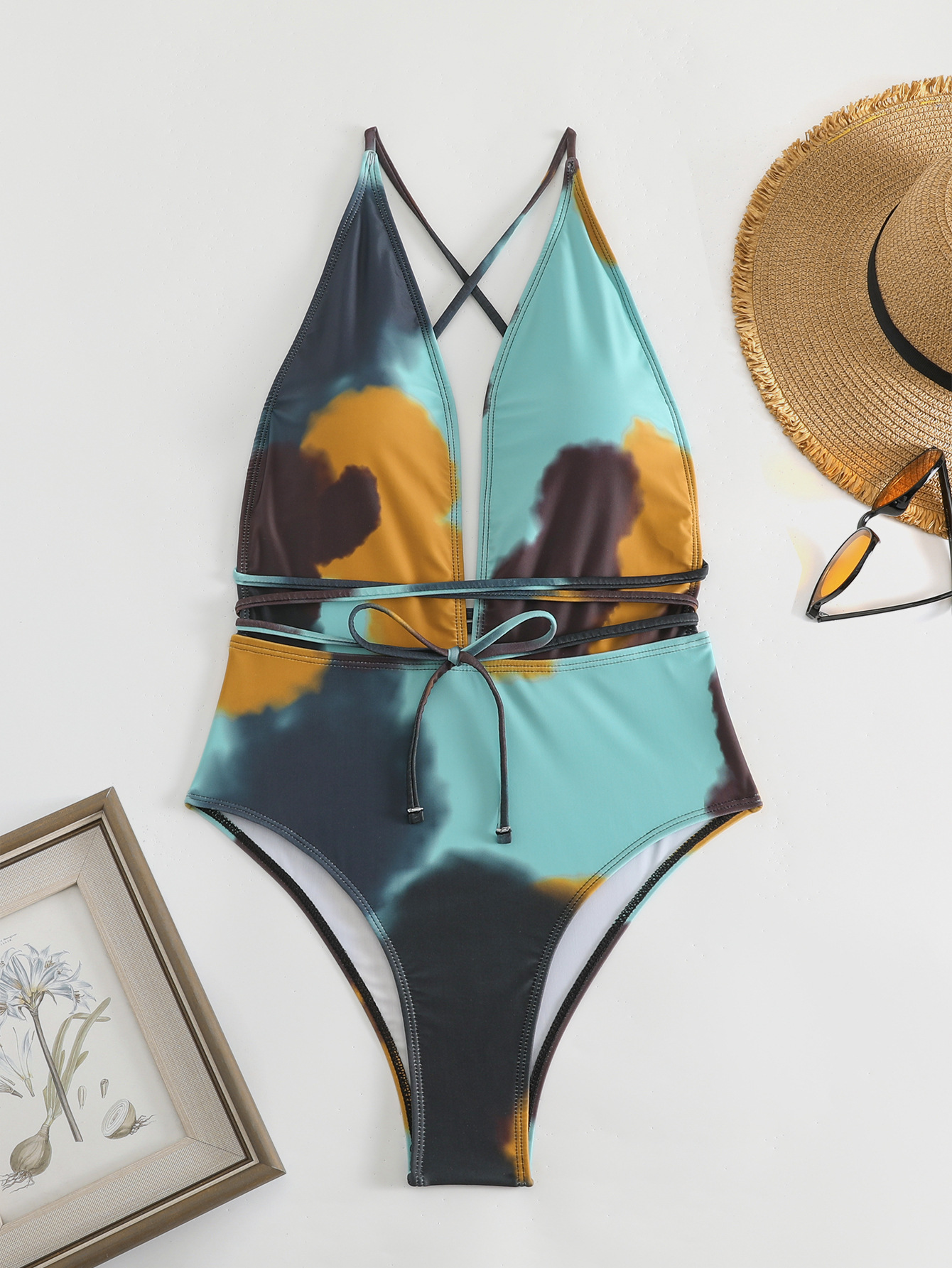 2024 Nouveau maillot de bain monobloc une seule pièce Colorbikini Bikini Femmes Beach Wear Gty