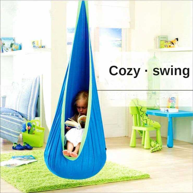 Hammocks Childrens Pátio ao ar livre Pátio inflável Cadeira pendurada portátil Pano de pára -quedas Câmara de pátio Cadeira de jardim infantil