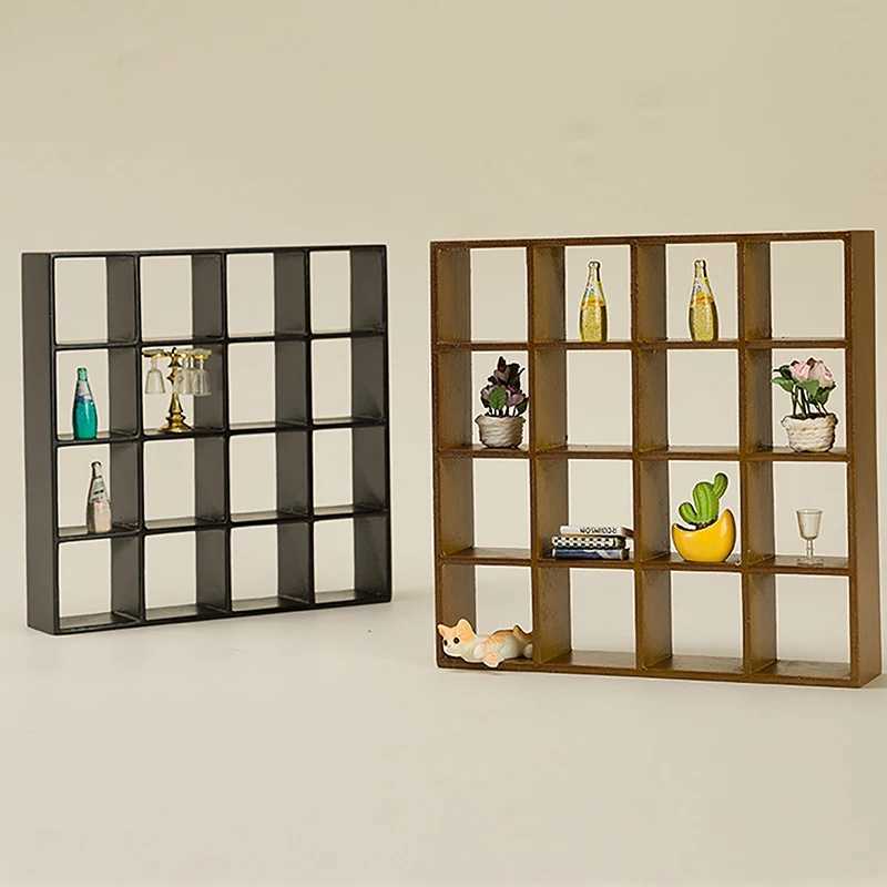 Accessoires de maison de poupée 1 12 poupées armoires d'affichage salon mini-fenêtre de meubles Table d'affichage Setl2405