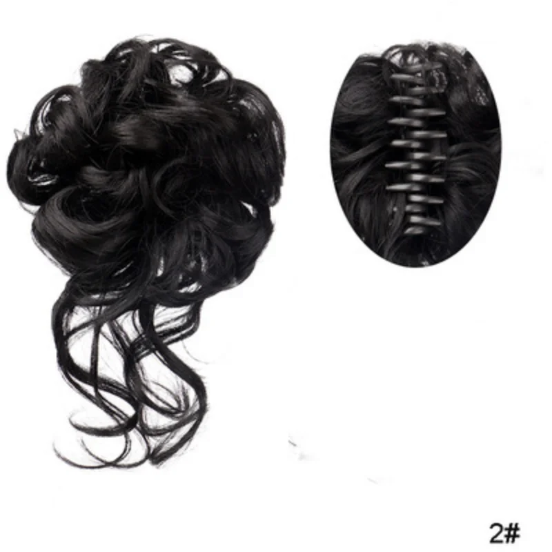 2024 New Lazy Wind Grab Clip Fluffy Long Beard Hair Package Wig Set Ponytail Wig Ring Hair Clip Female Bridal Hair Accessories