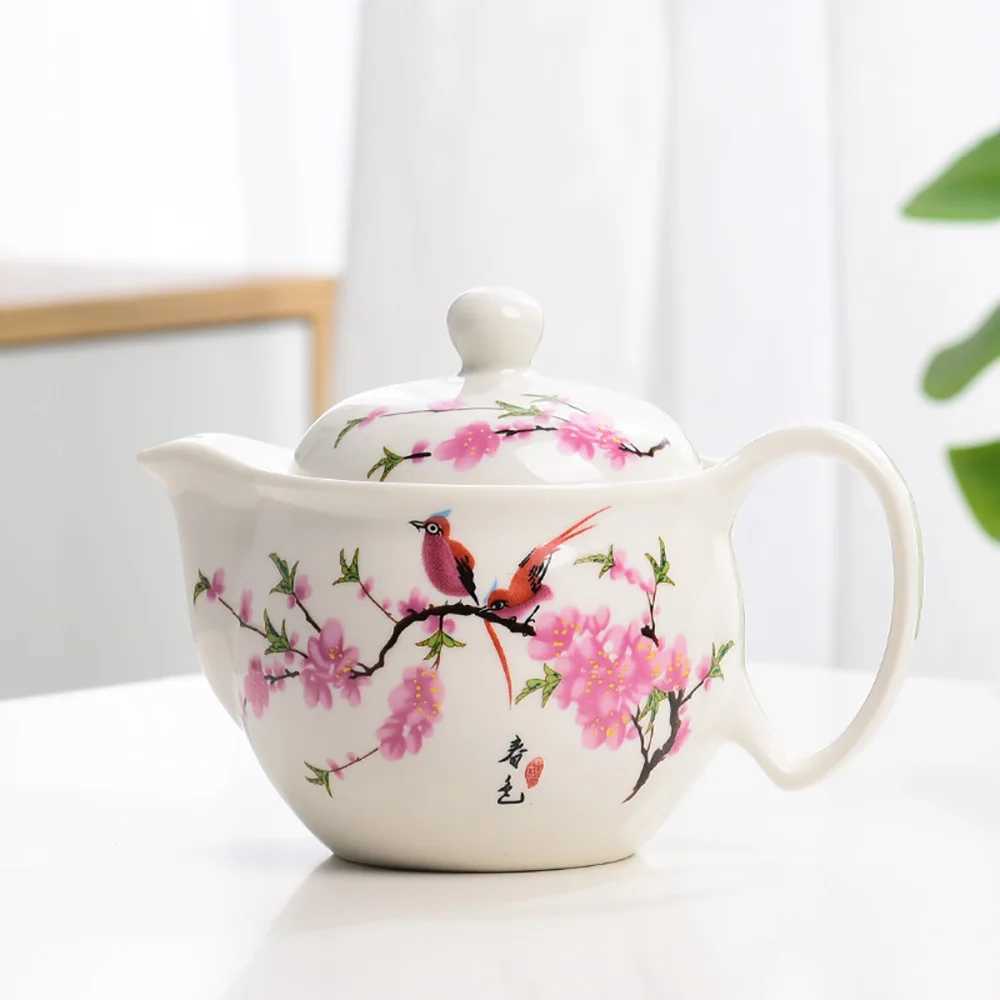 Teaware sets Chinees blauwe en witte porseleinen thee PotExquisite keramische theepot kettlekung fu thee setporcelain teaware bloem thee pot