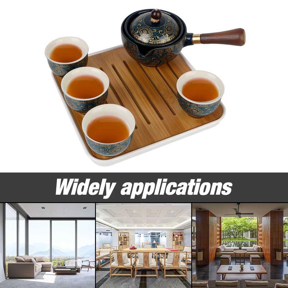 TeAware Setleri Çiçekler Enfes şekil seramik çay bardağı Puer 360 rotasyon Çay Makinesi ve İnfüzer Porselen Çin Gongfu Çay Seti
