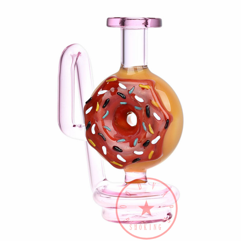 Raucherpeakverdampfer Buntes Glasrohre Filter Donut Recycler Anhang Diffusor Zigarettenhalter Dabber -Tipps Wasserrohröl Strohstück DHL DHL