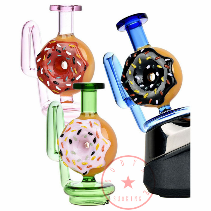 Raucherpeakverdampfer Buntes Glasrohre Filter Donut Recycler Anhang Diffusor Zigarettenhalter Dabber -Tipps Wasserrohröl Strohstück DHL DHL