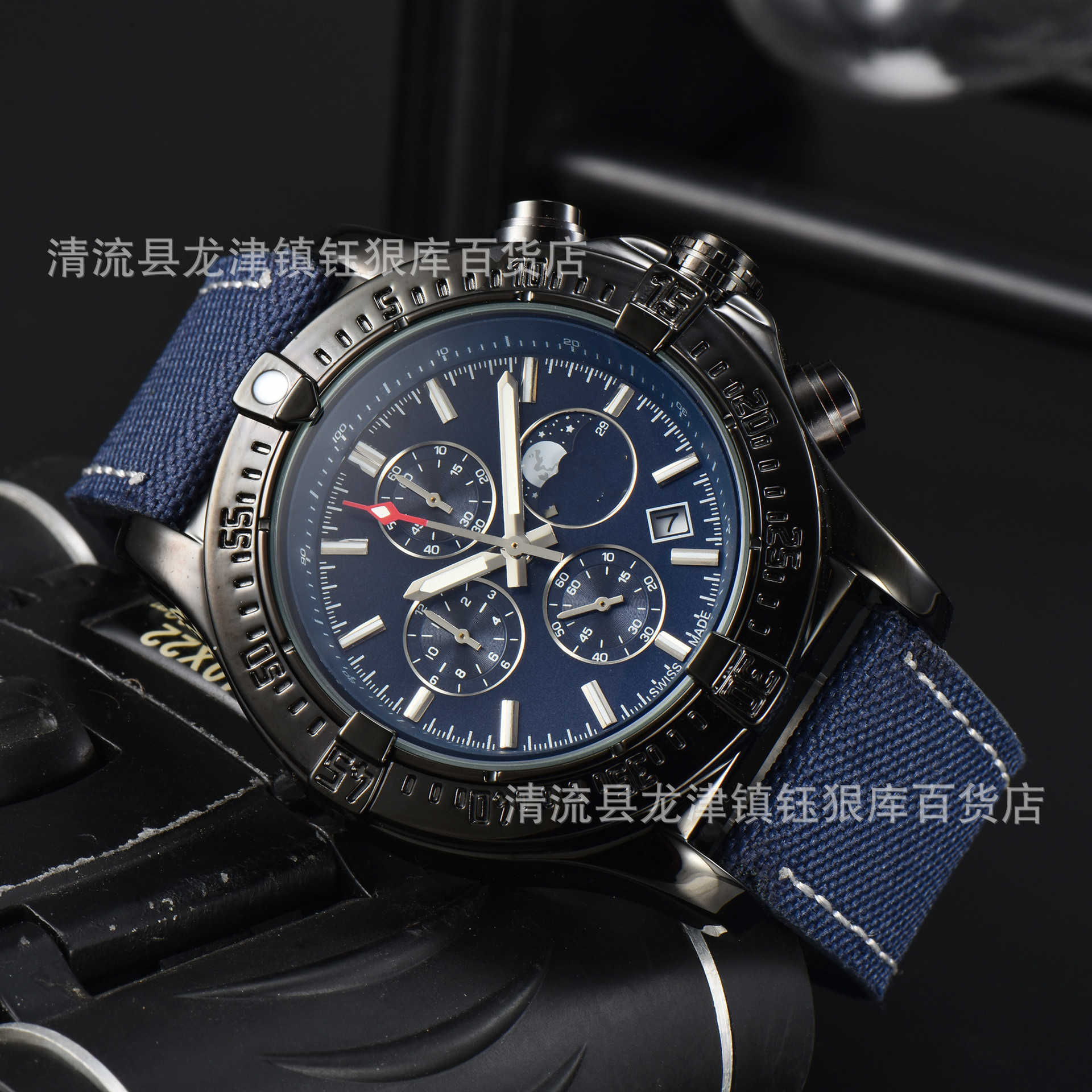 Montres montres aaa 2024 Hot Sell Mens Watch en acier inoxydable Quartz à 6 broches exécutant la deuxième montre BNL