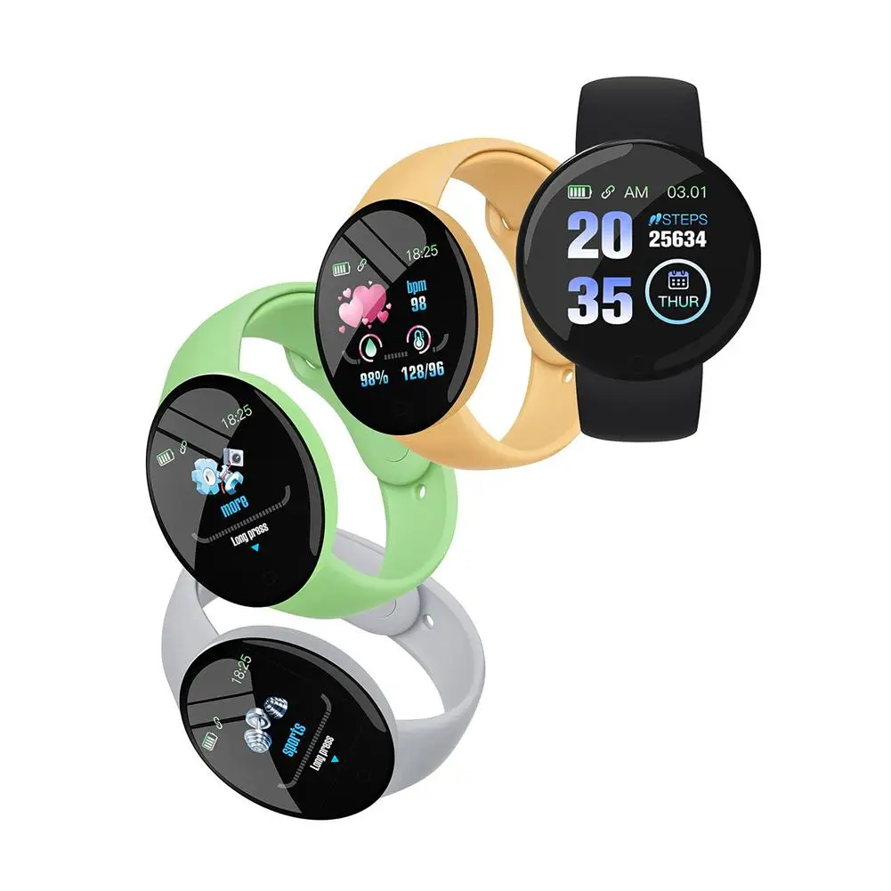 D18S Smart Watch 1,44 Zoll Bildschirm 90mAh Batterie Bluetooth-kompatibler 4.0 Schlafmonitor Fitnessarmband für Männer Frauen Geschenke