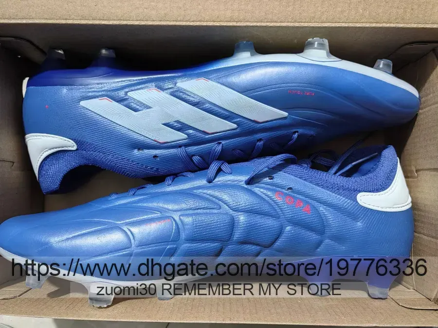 Send With Bag Quality 2024 New Football Boots Copa Pure 2 FG Soccer Cleats Mens Firm Ground Soft Leather Comfortable Training Pure.1 Laceless Football Shoes US 6.5-11.5