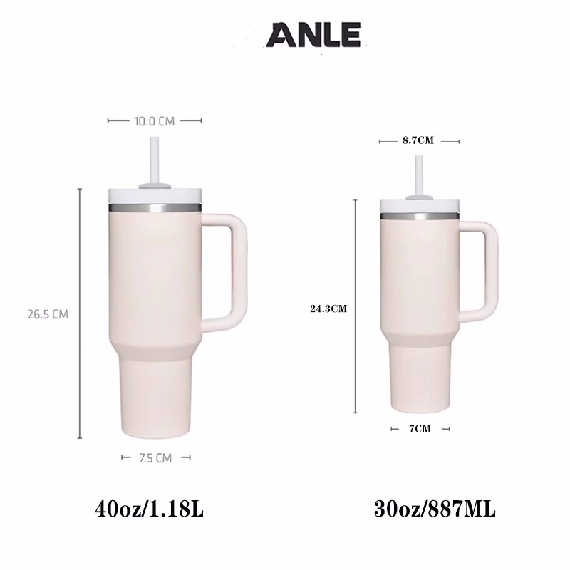 Tumbler Flowstate halmlock rostfritt stål 40oz vakuumisolerad bilmugg dubbel vägg termisk isad resekopp