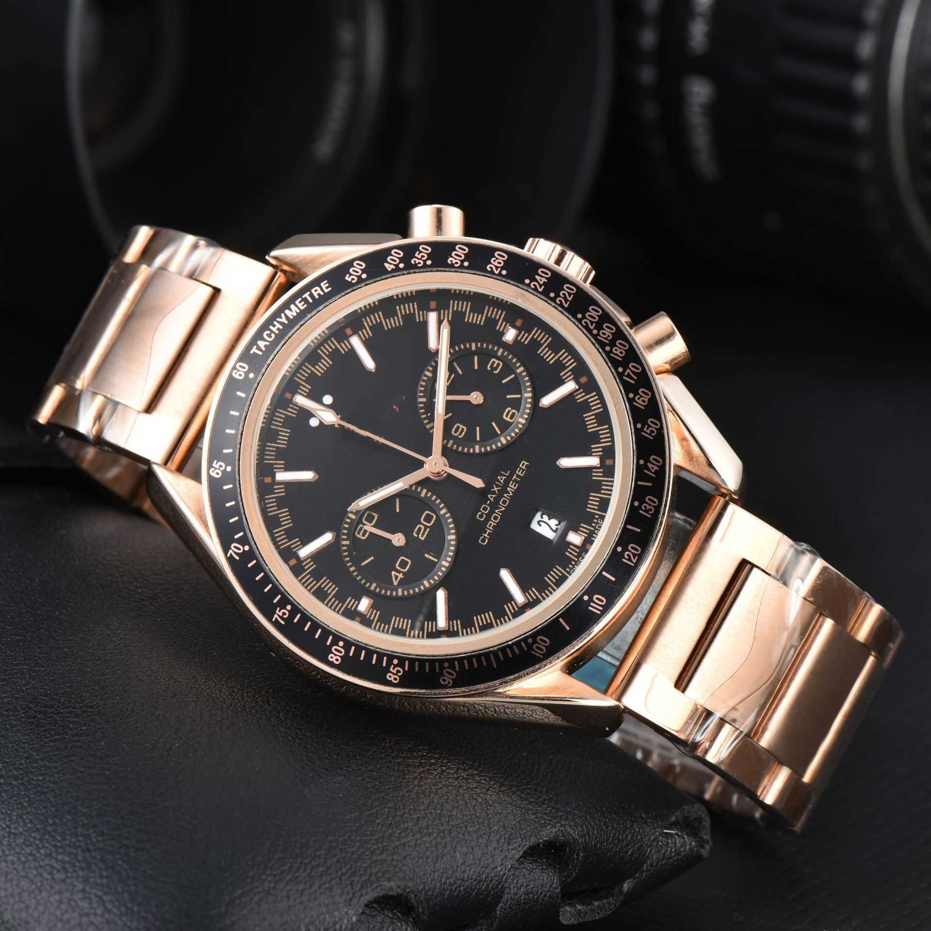 Titta på Watches AAA 2024 Mens High Quality Watch 5-Pin Multi Funktionell europeisk berömd Watch Steel Band Quartz Watch